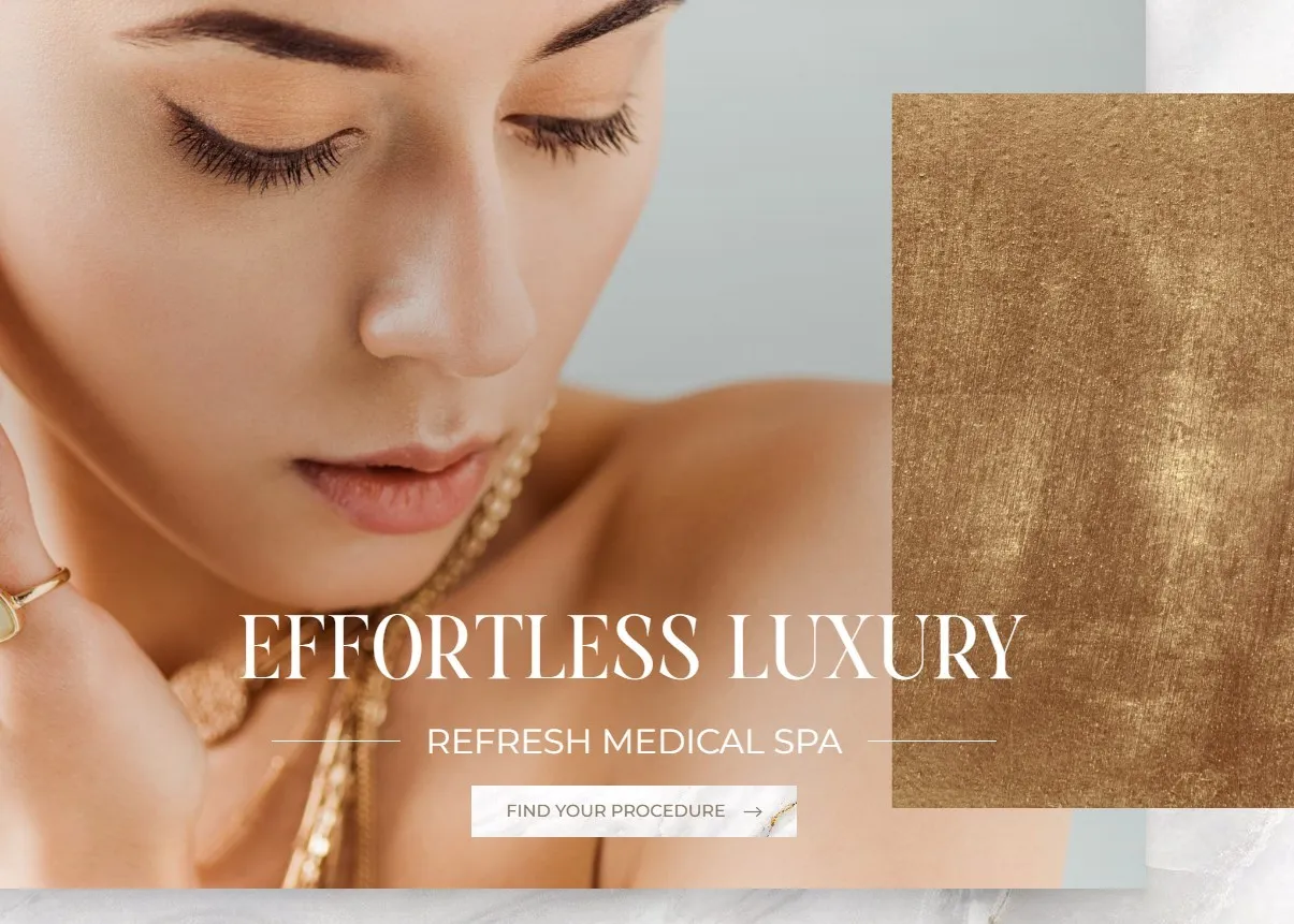 Effortless Luxury Med Spa growth package demo screenshot.