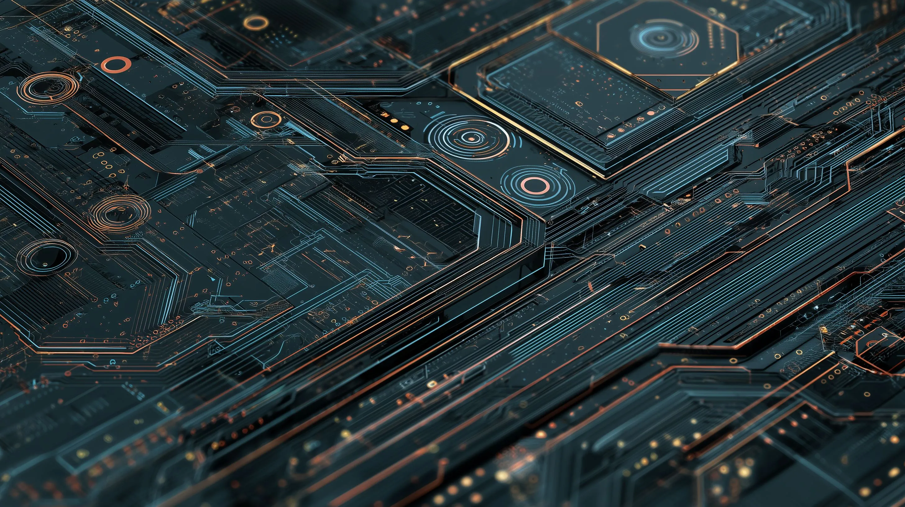 Abstract circuit board pattern